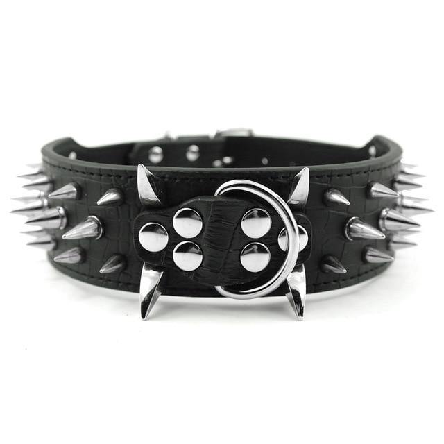 Dog Collar For Large Dogs Cool Spikes Studded Leather Pet Collars For  German Shepherd Mastiff Rottweiler Bulldog Accessories