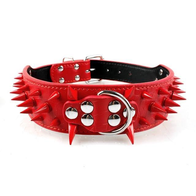 Dog Collar For Large Dogs Cool Spikes Studded Leather Pet Collars For  German Shepherd Mastiff Rottweiler Bulldog Accessories